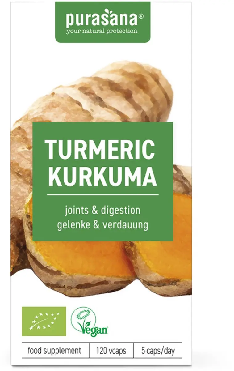 Purasana Kurkuma Bio Capsules - 120 Stuks