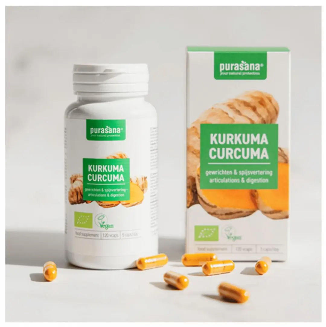 Purasana Kurkuma Bio Capsules - 120 Stuks