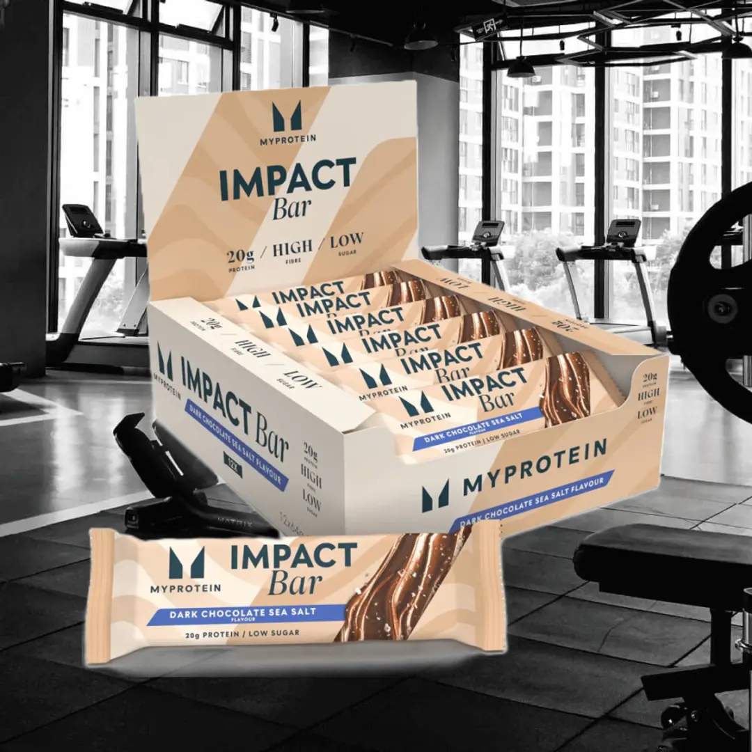 Myprotein Impact Protein Bar 12x64g - Donker Chocolade Zeezout