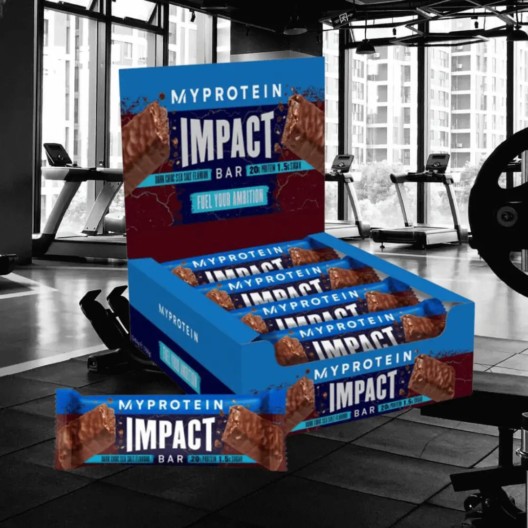 Myprotein Impact Protein Bar 12x64g - Donker Chocolade Zeezout