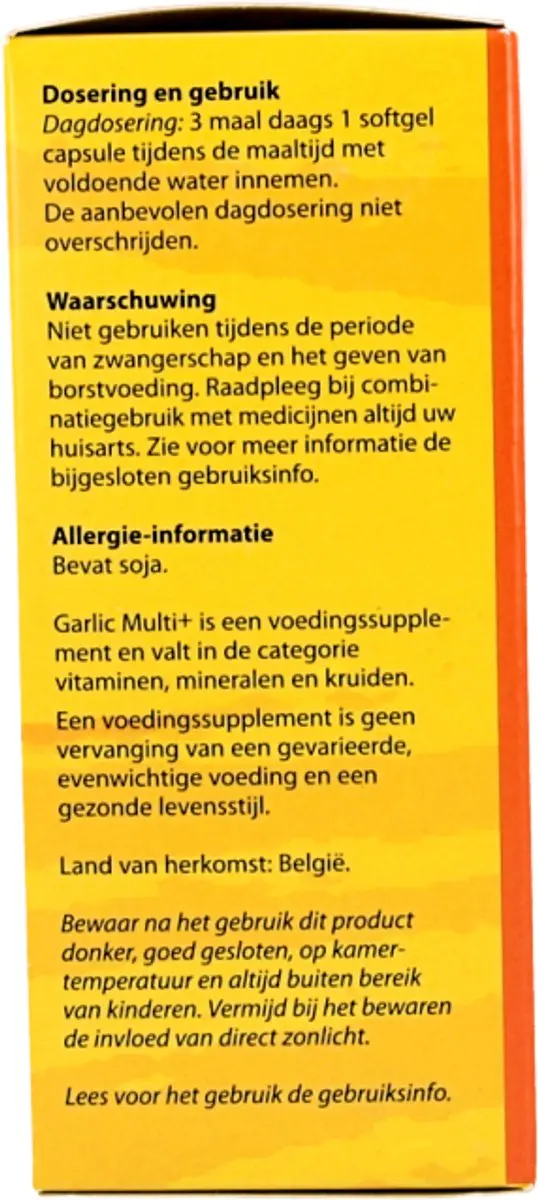 Bloem Garlic Multi+ Voedingssupplement 100 Capsules