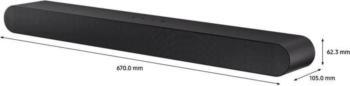 Samsung HW-S50B Soundbar 3.0 - 140W - Grijs