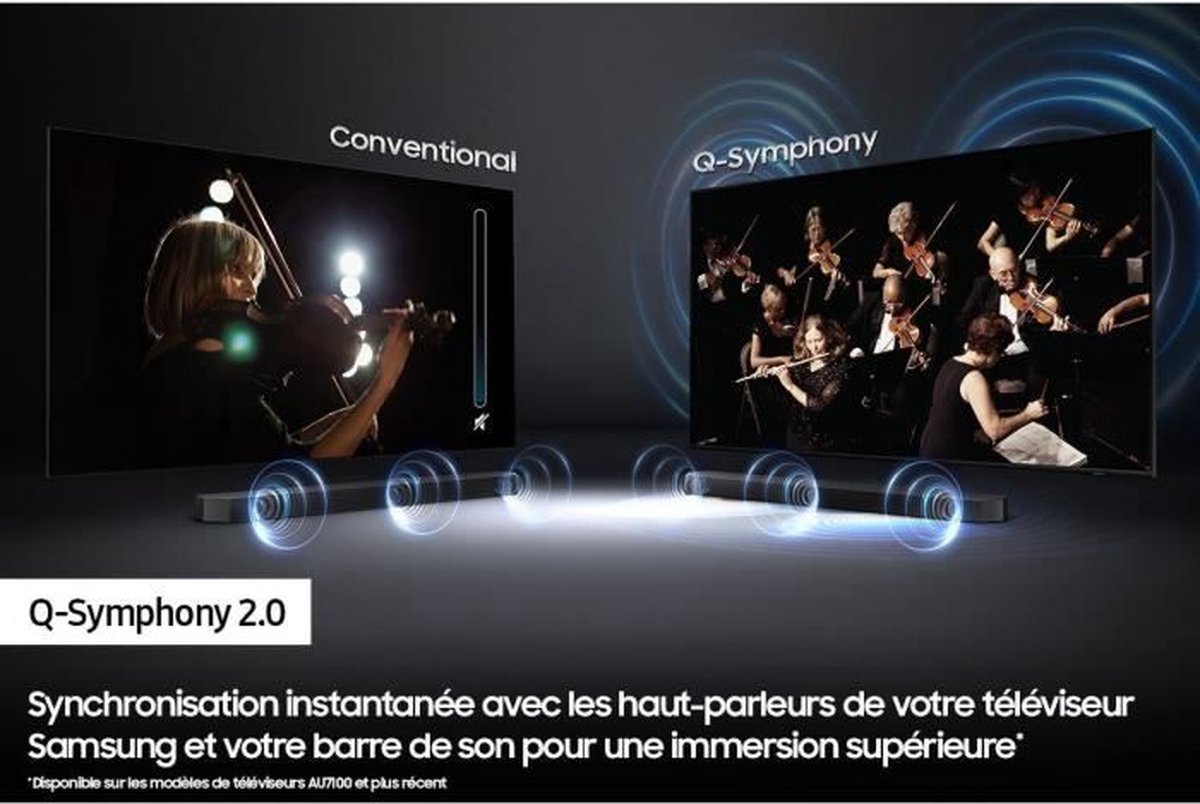 Samsung HW-S50B - 3.0 soundbar - grijs - 2022