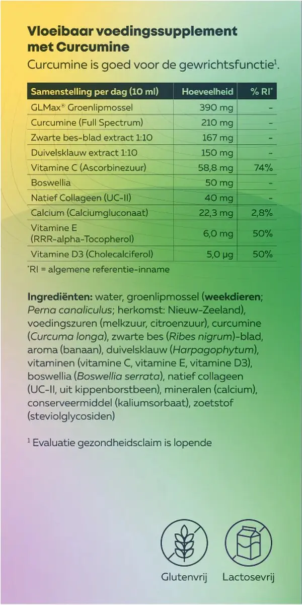 Synofit Groenlipmossel Vloeibaar - 2x200ml - afbeelding 2 van 2
