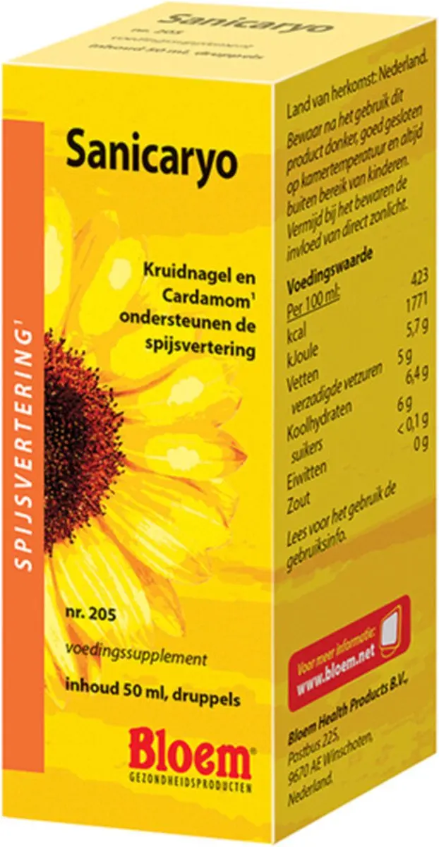 Bloem Sanicaryo Voedingssupplement 50ml