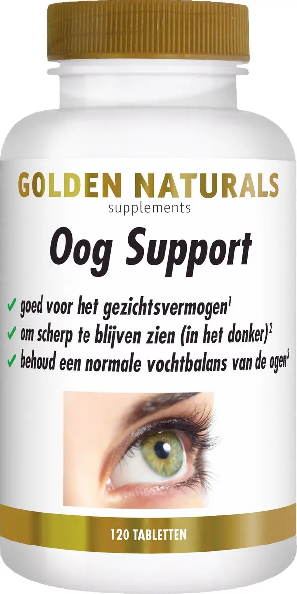 Golden Naturals Oog Support 120 Vegan Tabletten