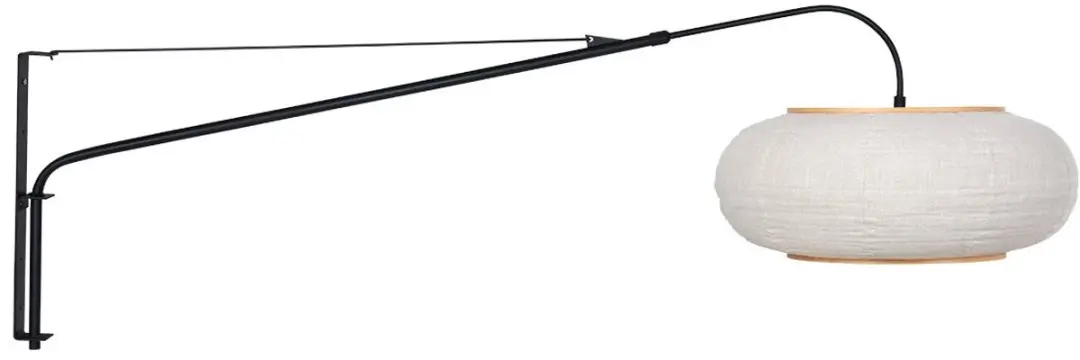 Steinhauer Wandlamp Silva Alba 4626ZW - Ø60cm - Zwart