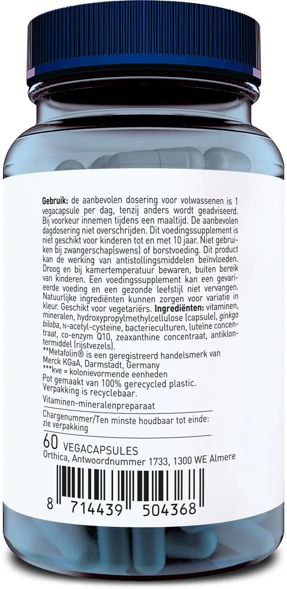 Orthica Multi Orthiflor Multivitamine 60 Vegacapsules