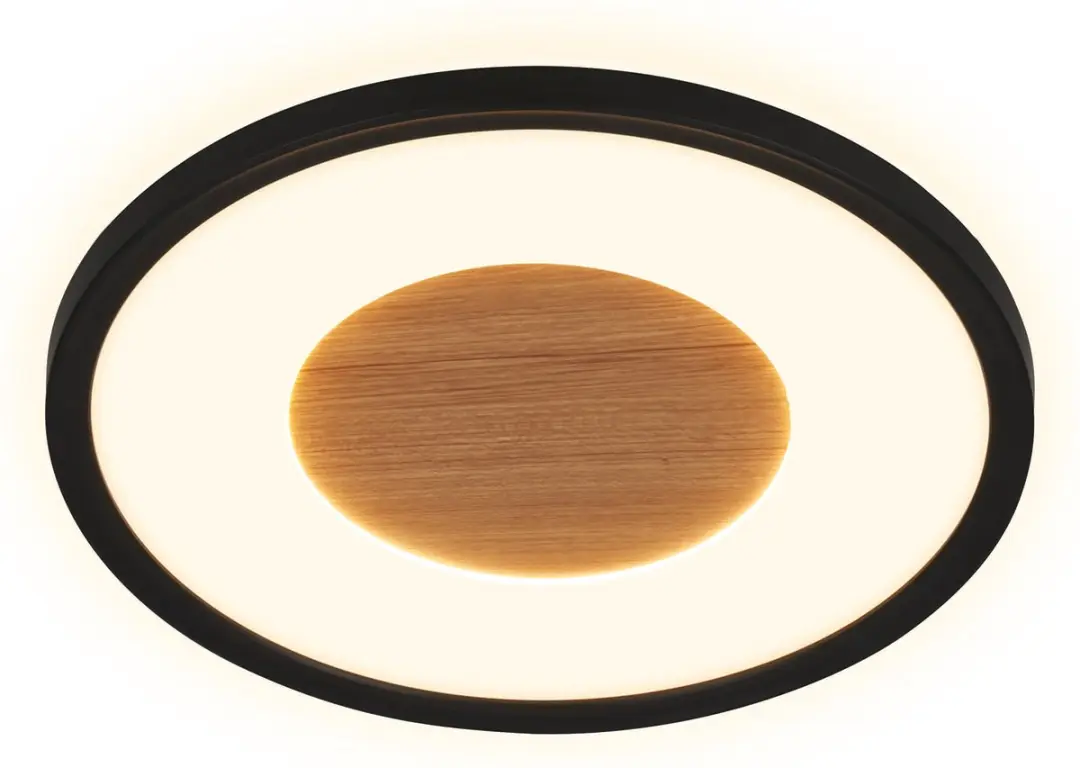 Briloner Sufit Wood LED Plafondlamp