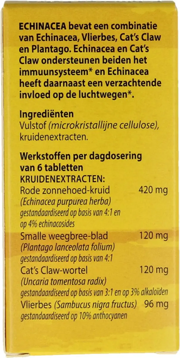 Bloem Echinacea Extra Forte Tabletten - 100 Stuks