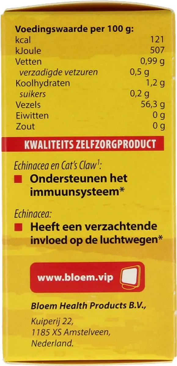Bloem Echinacea Extra Forte Tabletten - 100 Stuks