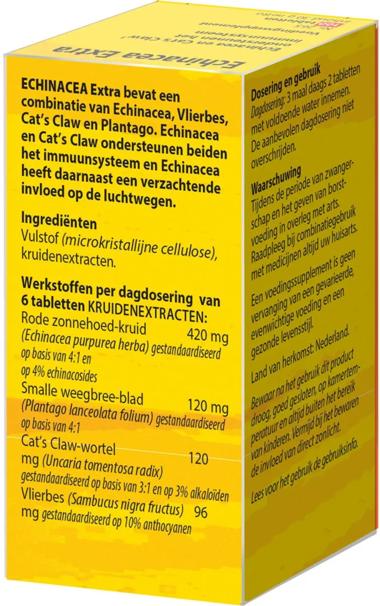 Bloem Echinacea Extra Forte Tabletten - 100 Stuks