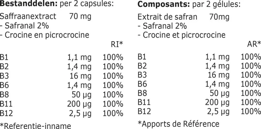 Fytostar Saffratonine Voedingssupplement 120 Capsules