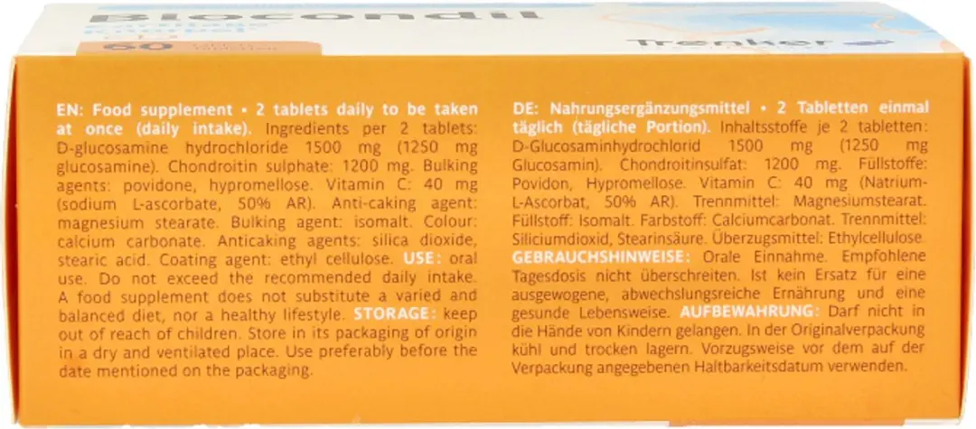 Trenker Biocondil Chondroïtine Glucosamine 60 Tabletten