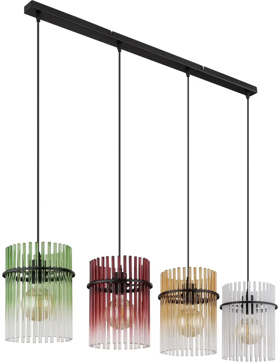 Globo Gorley Hanglamp - 4 Lichtpunten - Multicolor