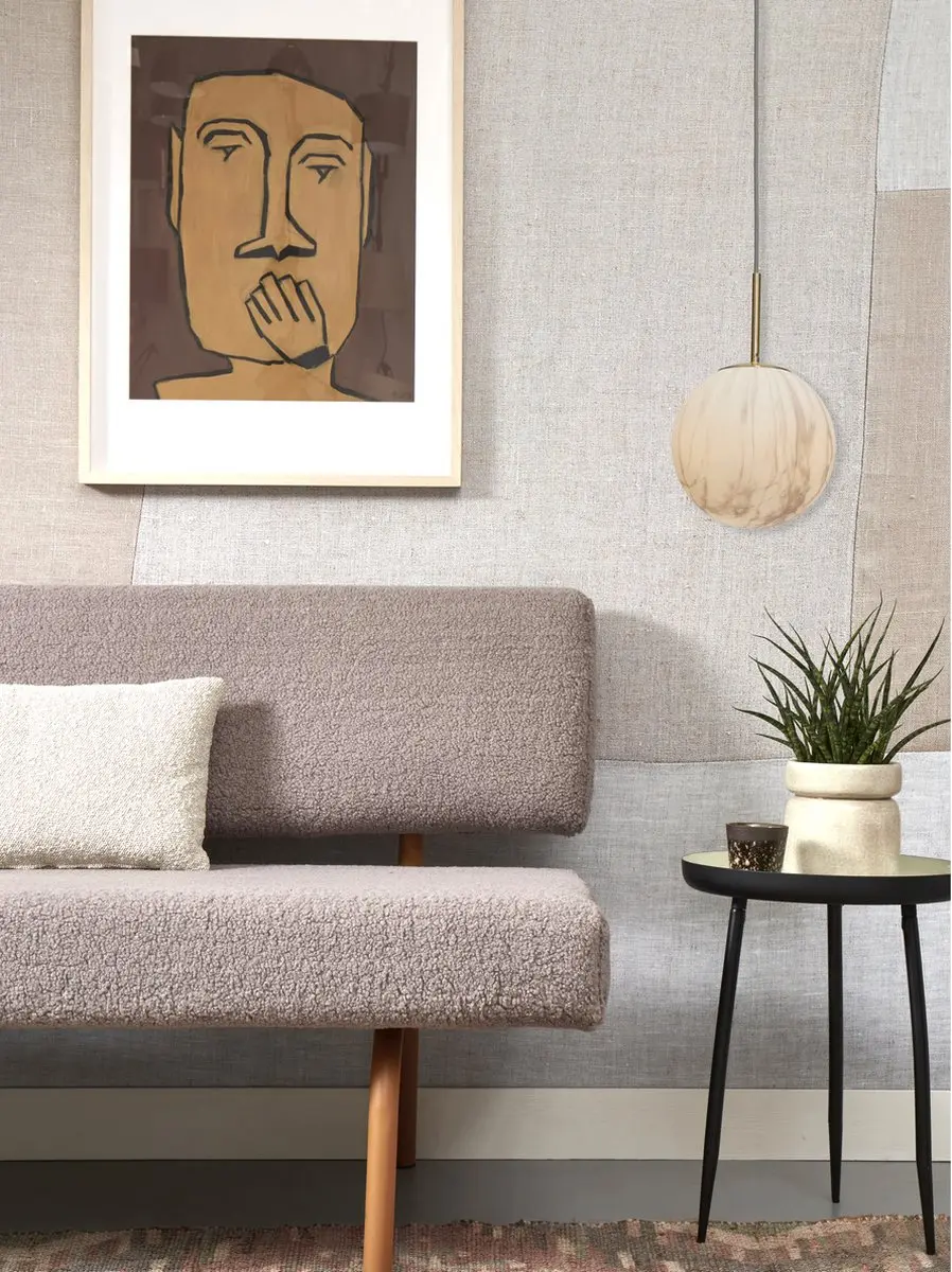 it's about RoMi Carrara Hanglamp - Ø22cm - Goud/Wit
