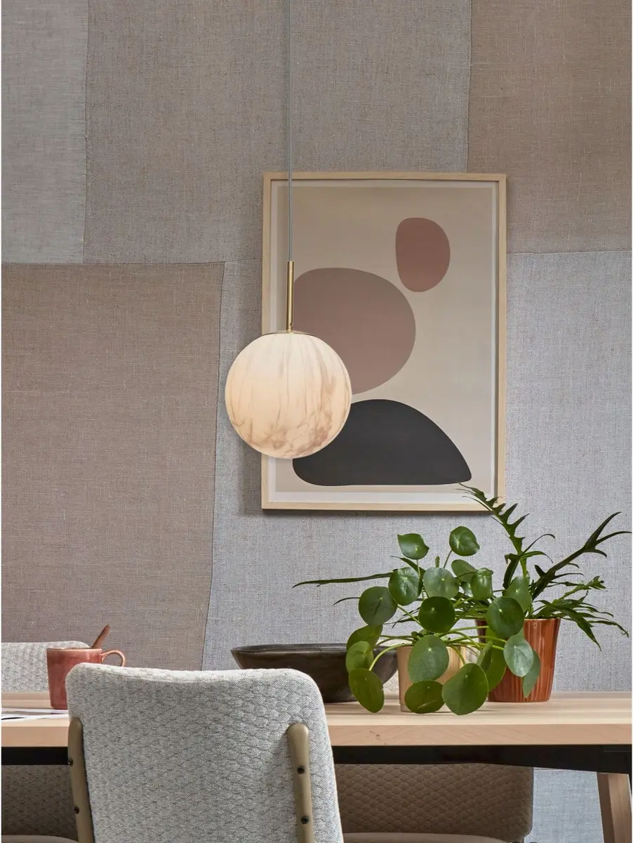 it's about RoMi Carrara Hanglamp - Ø22cm - Goud/Wit