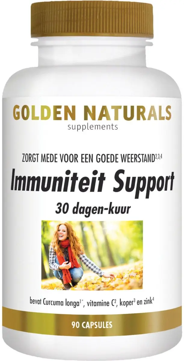 Golden Naturals Immuniteit Support 90 Vegetarische Capsules