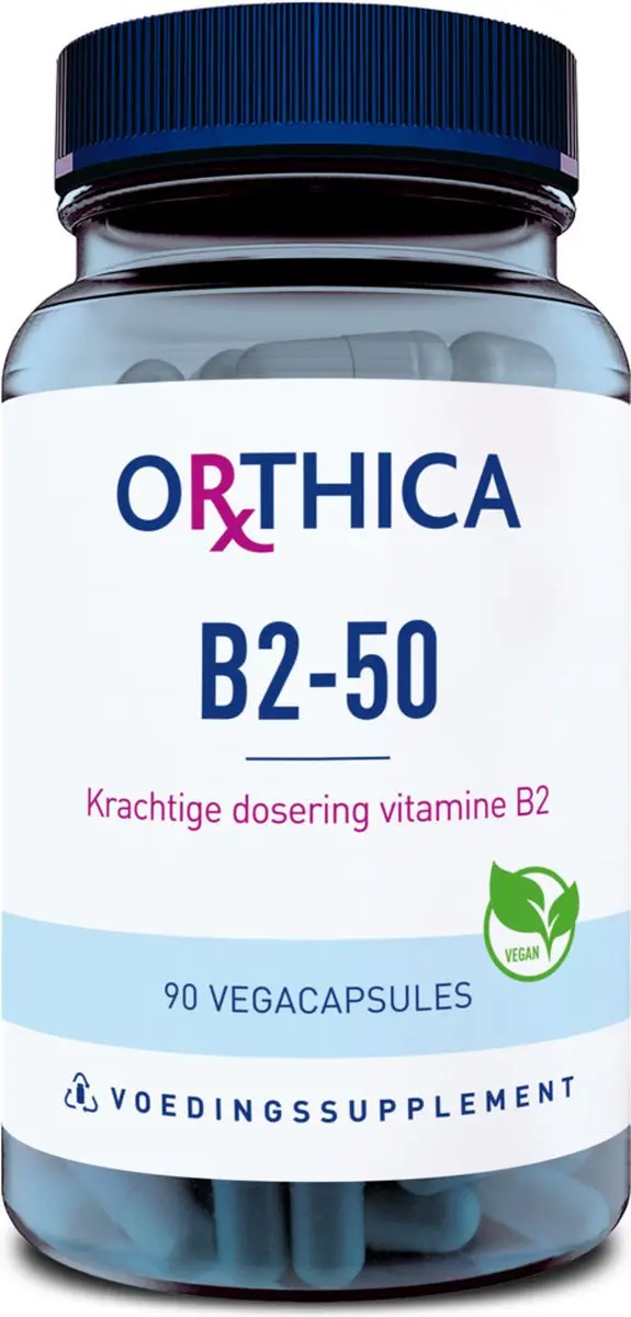 Orthica B2-50 Vitamine B2 90 Vegacapsules
