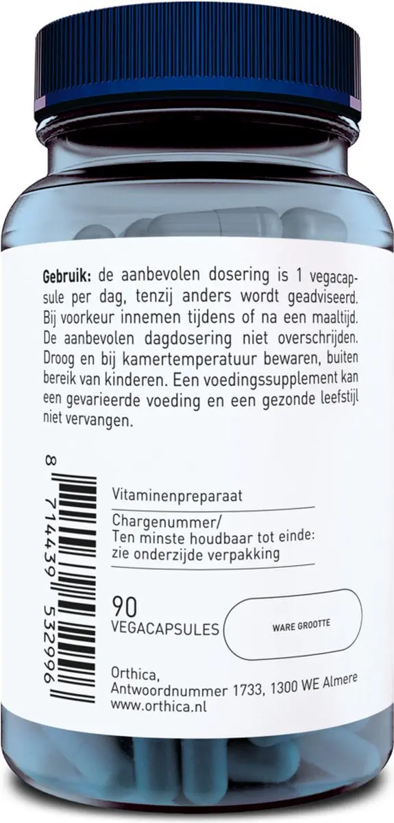 Orthica B2-50 Vitamine B2 90 Vegacapsules