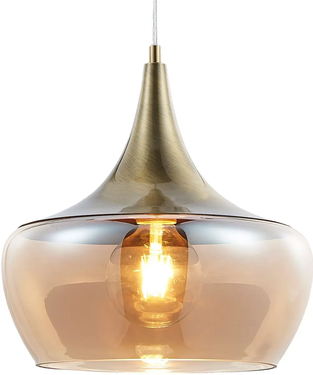 Globo Arola Hanglamp - Brons - Ø30cm - E27 - afbeelding 6 van 6