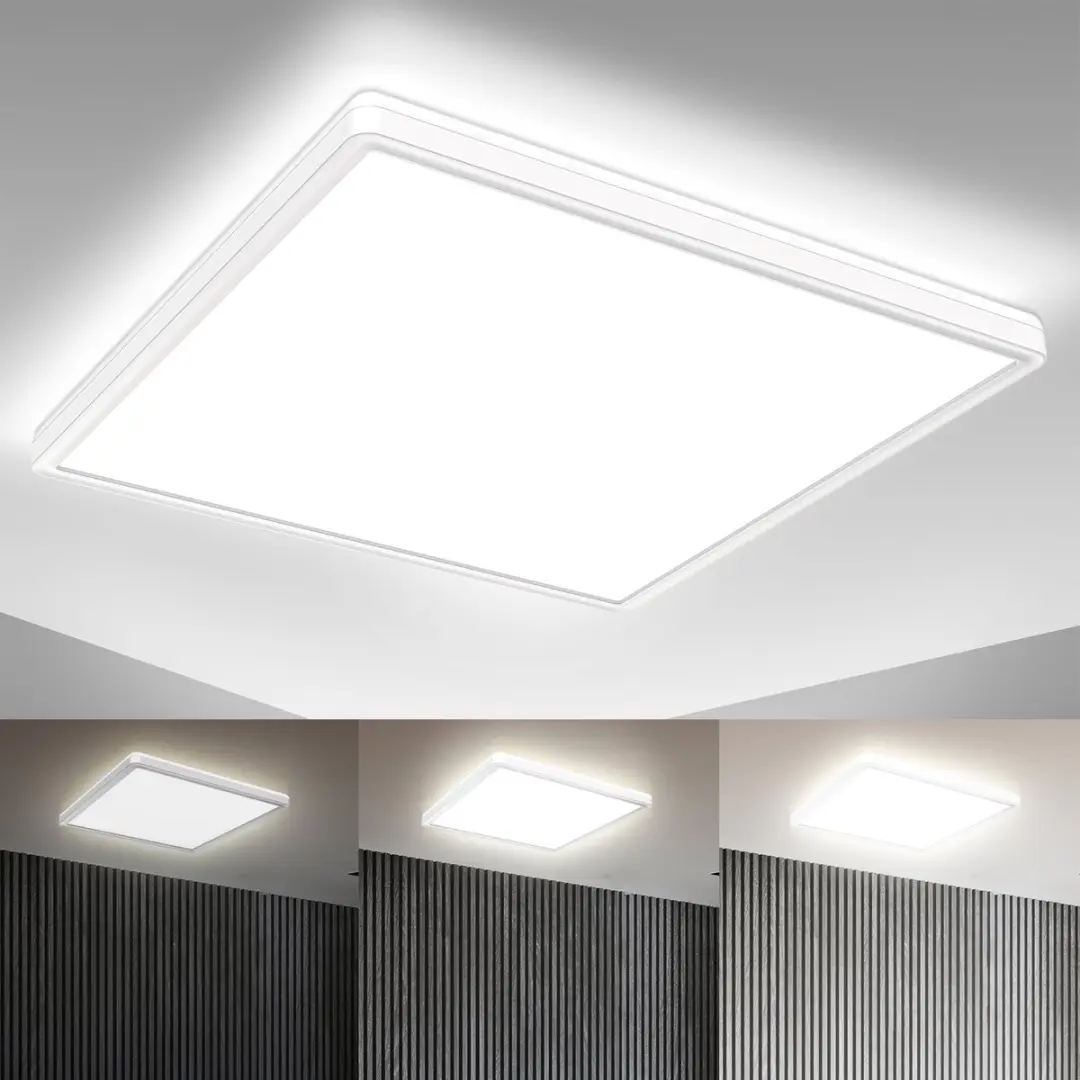 Briloner LED Plafonnière 22W 3.000Lm 42x42cm - Wit