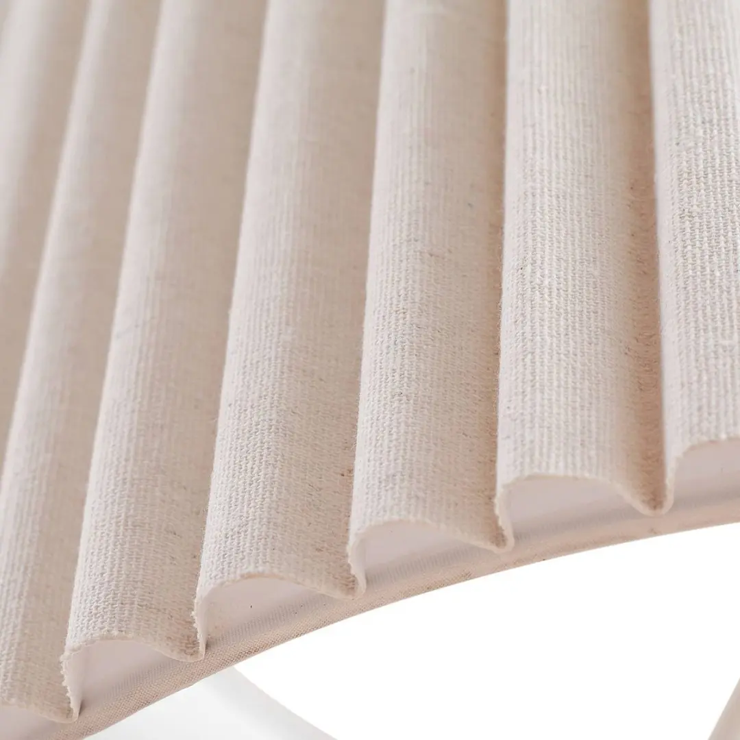 Lindby Hanglamp 1 Licht Linnen Metaal Ø45cm - E27 - Crème