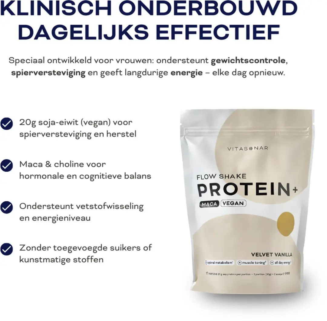 Vitasonar Flow Shake Protein+ Vanilla 510g