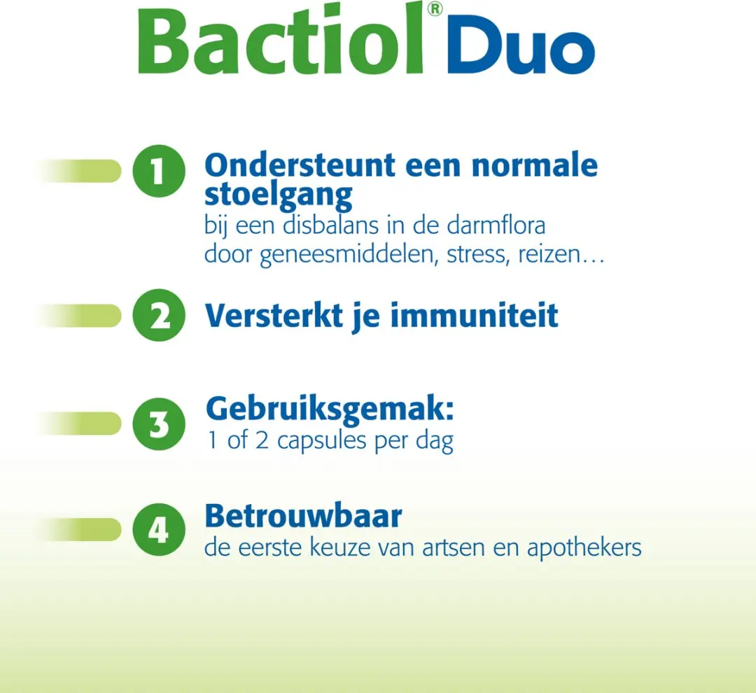 Metagenics Bactiol Duo Biotica & Gist 30 Capsules