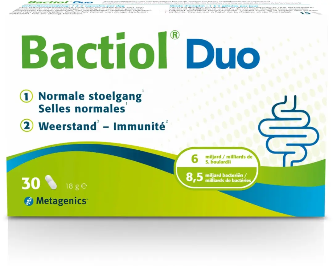 Metagenics Bactiol Duo Biotica & Gist 30 Capsules