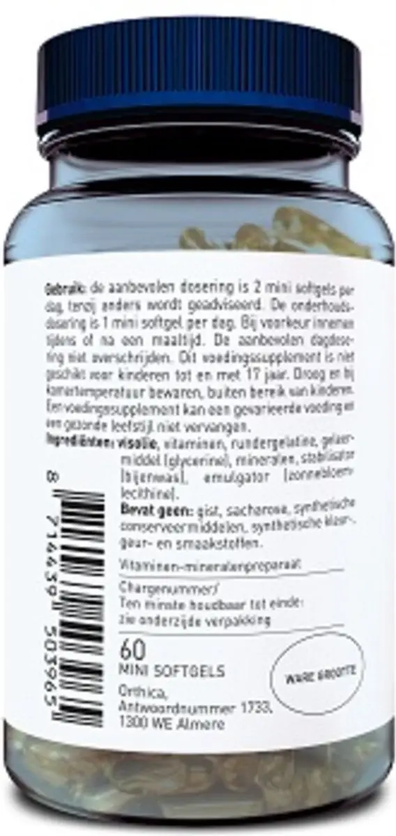 Orthica Multi Energie Multivitamine 60 Softgels