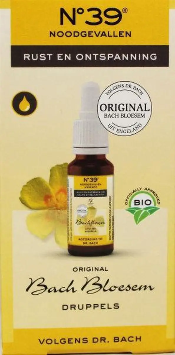 Bach Noodgevallen Druppels Bio 20ml
