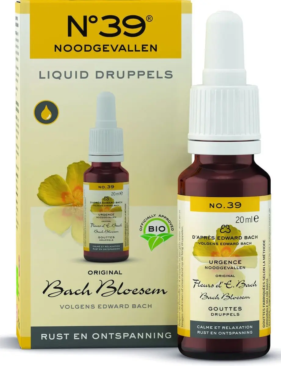 Bach Noodgevallen Druppels Bio 20ml