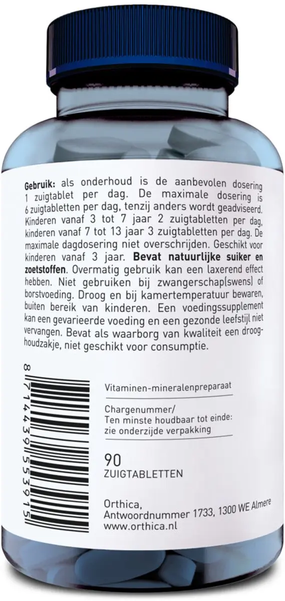 Orthica Zink Zuigtabletten - 20 Stuks