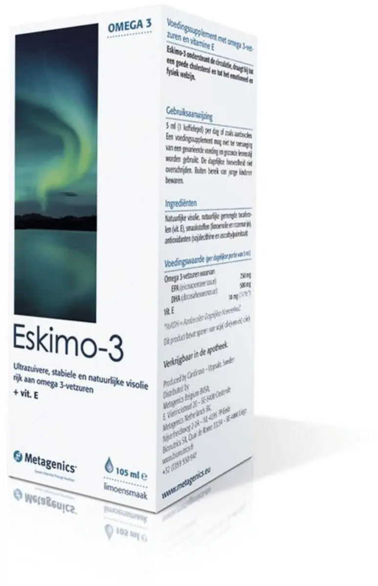 Metagenics Eskimo 3 Vloeibaar Limoen Meta