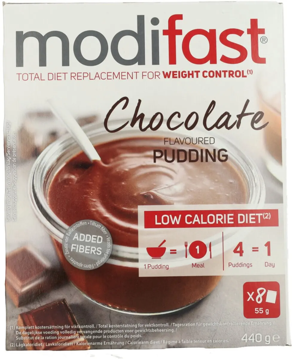 Modifast Weight Control Pudding Chocolade - 2x8x55g