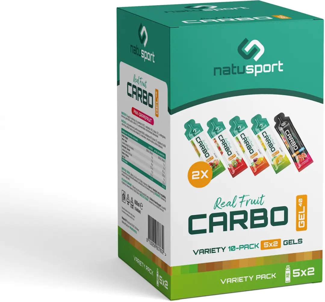 Natusport Real Fruit Carbo Gel Variety Pack