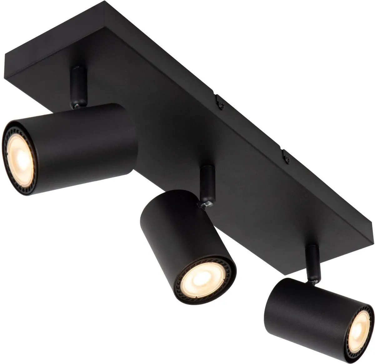 Lucide Amigo Plafondspot 3xGU10 - Zwart