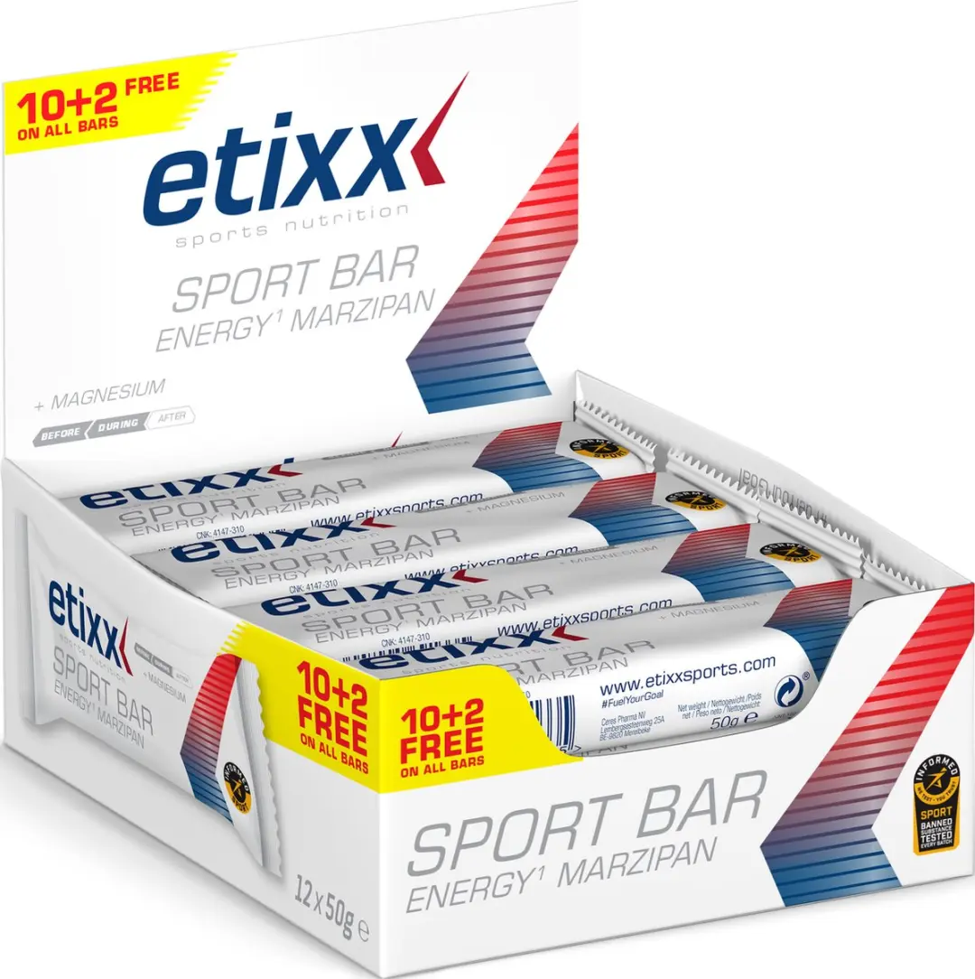 Etixx Energy Marzipan Sportreep 12x50g