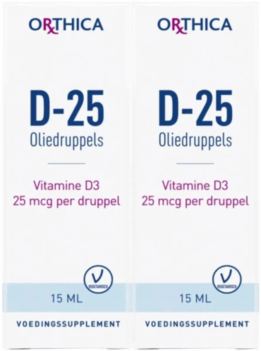 Orthica Vitamine D-25 Oliedruppels 2x15ml