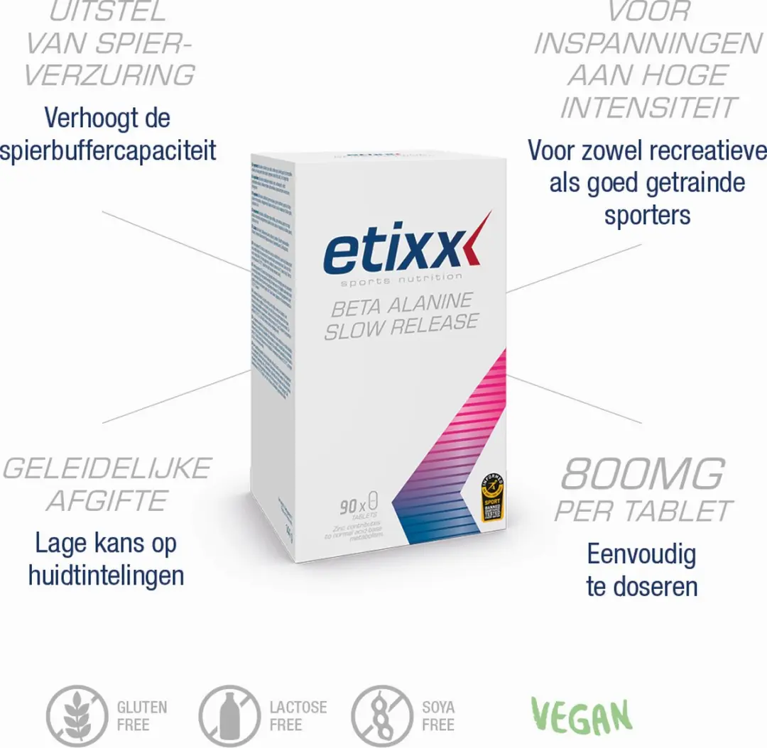 Etixx Beta Alanine Slow Release 240 tabletten - 240g