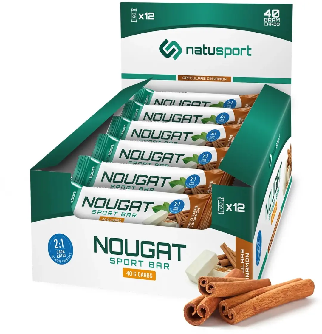 Natusport Nougat Sportreep Speculaas-Cinnamon