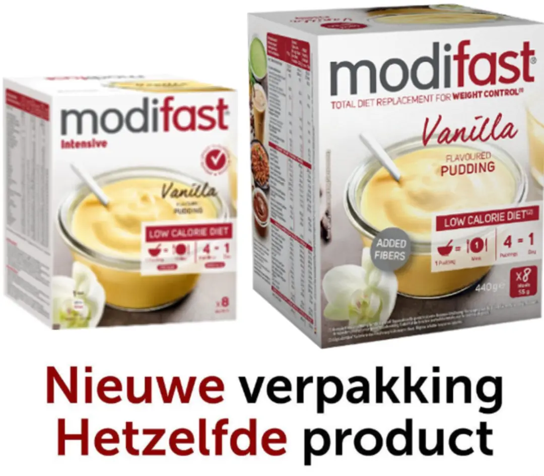 Modifast Intensive Pudding Vanille - 8x55g