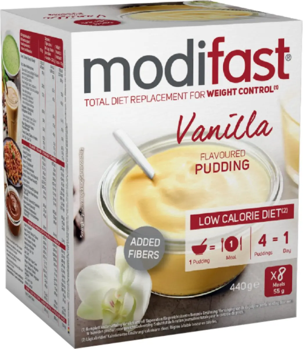Modifast Intensive Pudding Vanille - 8x55g