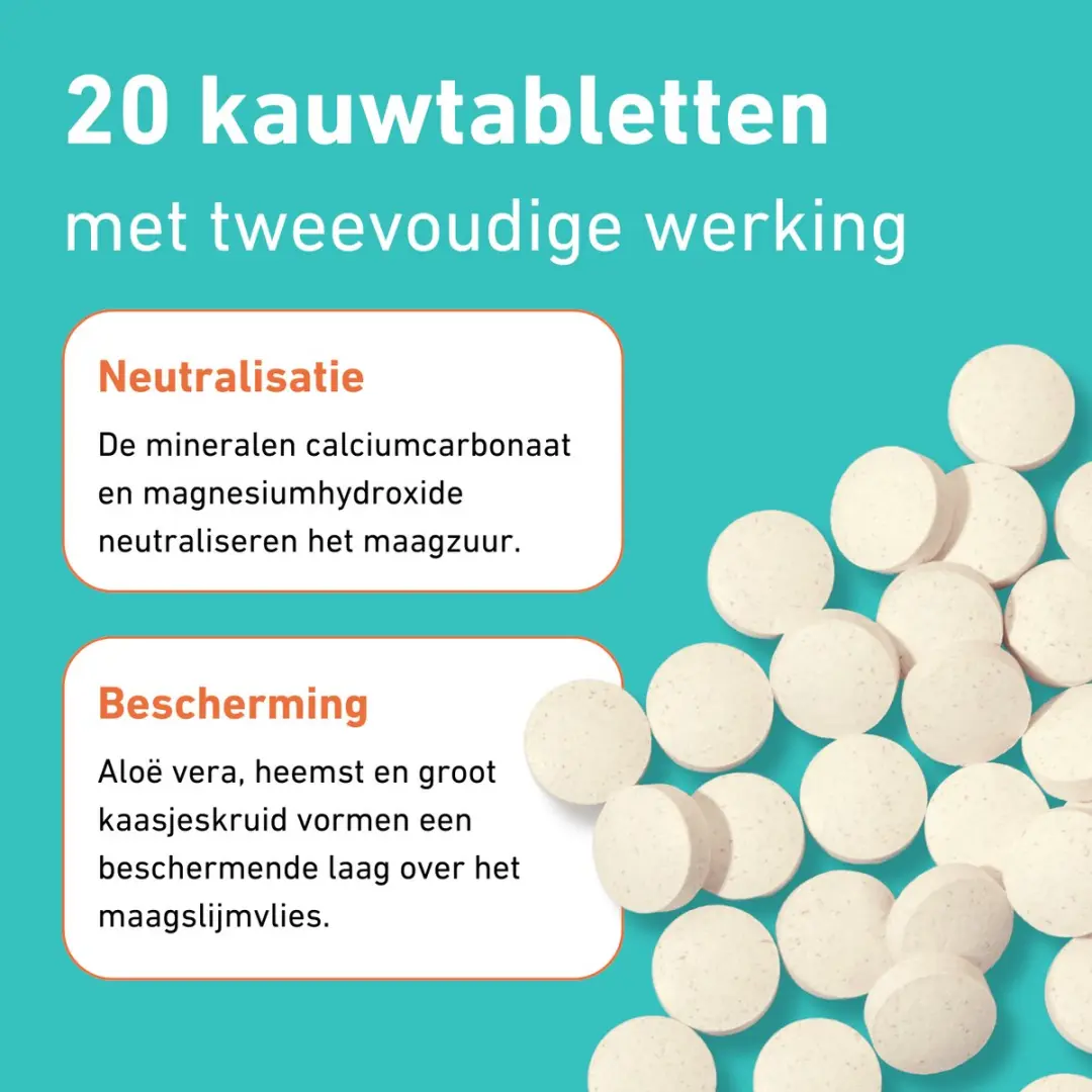 Purasana Pura-Acid Pro Kauwtabletten - 20 Stuks