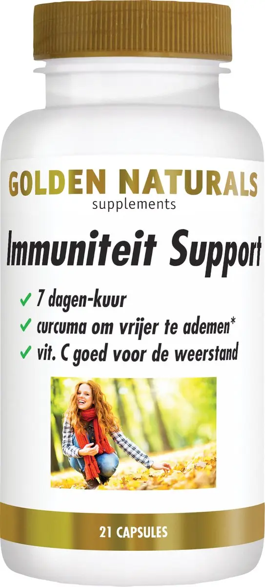 Golden Naturals Immuniteit Support 7-daagse kuur 21 capsules