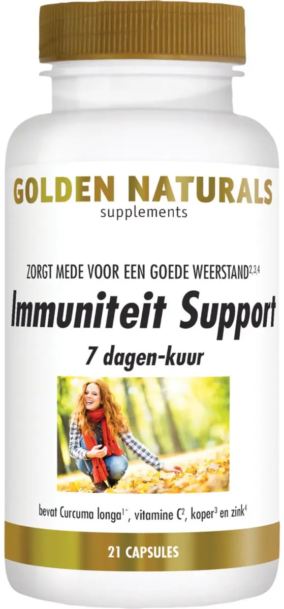 Golden Naturals Immuniteit Support 7-daagse kuur 21 capsules