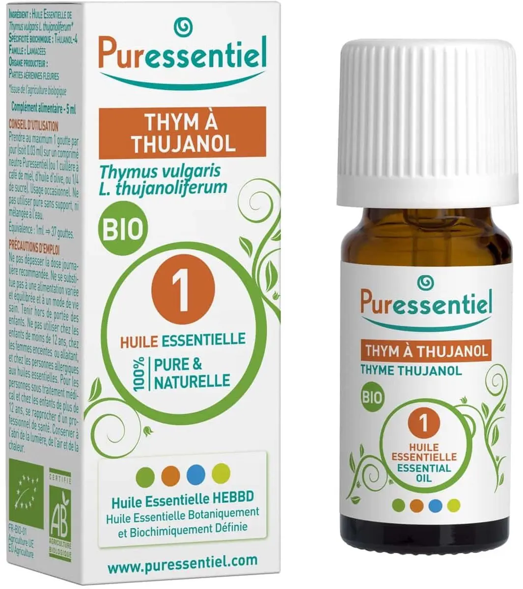 Puressentiel Bio Thujanol Tijm Etherische Olie 5ml