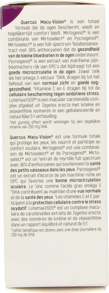 Quercus Macu-Vision 30 Capsules