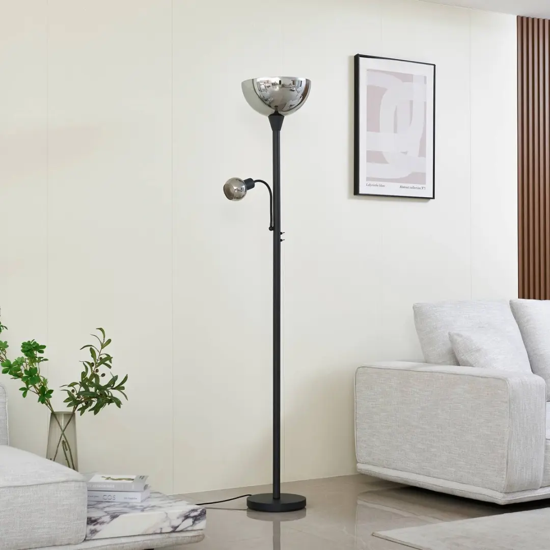 Lindby Vloerlamp 2-lichts Glas